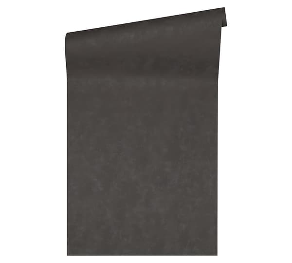 Non woven-tapet uni kulör Profhome 370503-GU lätt texturerad matt mönster blank bakgrund färg svart 7,04 m2