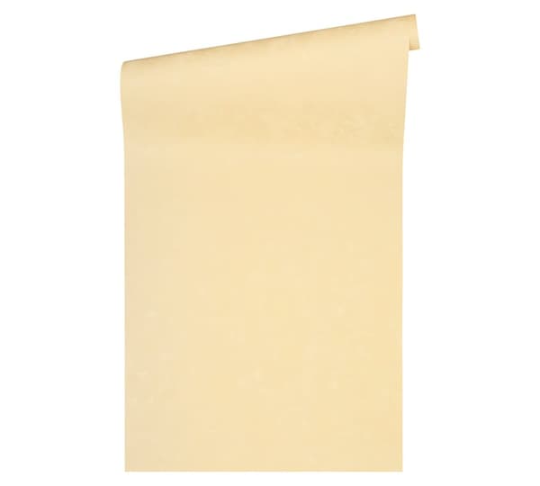 Non woven-tapet uni kulör Profhome 370507-GU lätt texturerad matt mönster blank bakgrund färg gul 7,04 m2