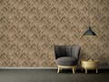 Miniatyrbild 4 av 6: Non woven-tapet trä utseende Profhome 370512-GU lätt texturerad matt färg brun beige 7,04 m2