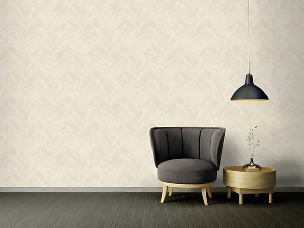 Ikke-vævet tapet træ imitation Profhome 370515-gu lidt tekstureret mat färg fløde beige 7,04 m2