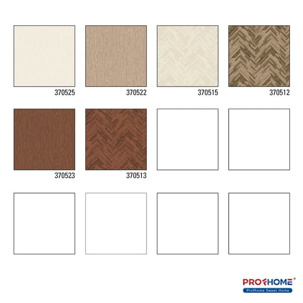 Ikke-vævet tapet træ imitation Profhome 370525-gu lidt tekstureret mat färg beige creme 7,04 m2