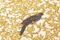 Miniatyrbild 3 av 6: Non woven-tapet fågelmönster Profhome 370532-GU texturerad glansigt mönster matt bakgrund färg guld violett grädde 7,04 m2