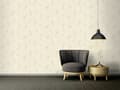 Miniatyrbild 4 av 6: Non woven-tapet fågelmönster Profhome 370535-GU texturerad glansigt mönster matt bakgrund färg silver beige grädde 7,04 m2