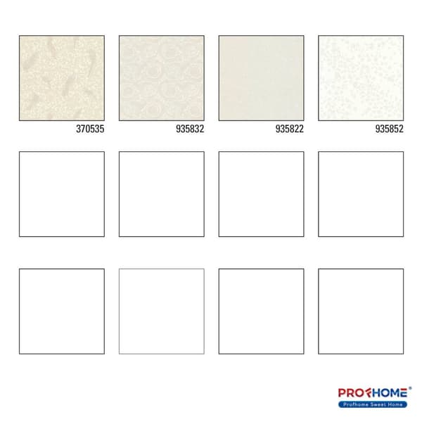 Non woven-tapet fågelmönster Profhome 370535-GU texturerad glansigt mönster matt bakgrund färg silver beige grädde 7,04 m2