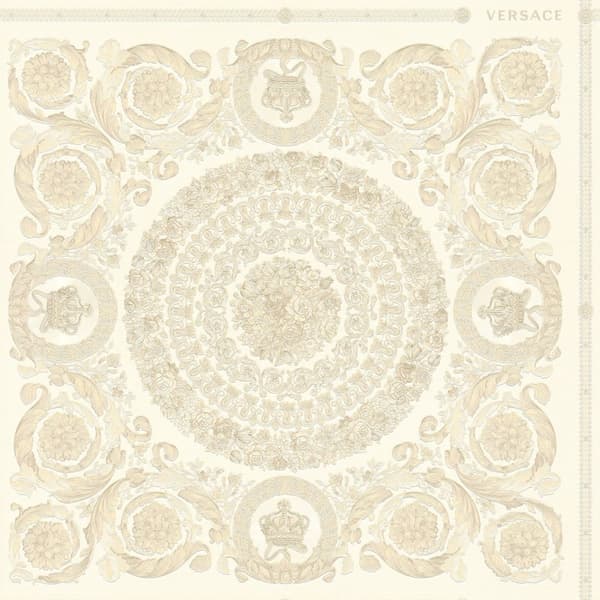 Kuitutapetti ornamentti Profhome 370551-GU hieman rakenteellinen kiiltävä färg beige hopea kerma 7,04 m2