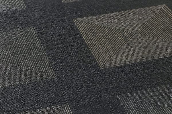 Non woven-tapet geometrisk Profhome 371724-GU lätt texturerad matt färg svart guld 5,33 m2