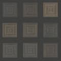 Miniatyrbild 1 av 6: Non woven-tapet geometrisk Profhome 371724-GU lätt texturerad matt färg svart guld 5,33 m2