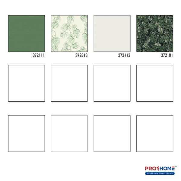 Non woven-tapet uni kulör Profhome 372111-GU slät matt färg grön 5,33 m2