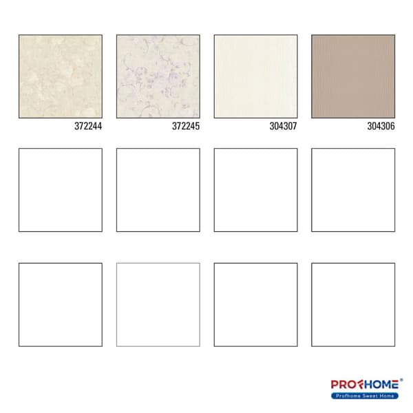 Non woven-tapet blomster Profhome 372244-GU lätt texturerad matt färg grå grädde beige 5,33 m2