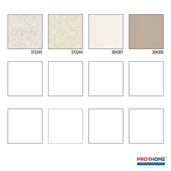 Non woven-tapet blomster Profhome 372245-GU lätt texturerad matt färg violett grädde silver 5,33 m2