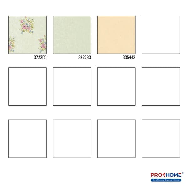 Non woven-tapet blomster Profhome 372255-GU lätt texturerad matt färg rosa grön 5,33 m2