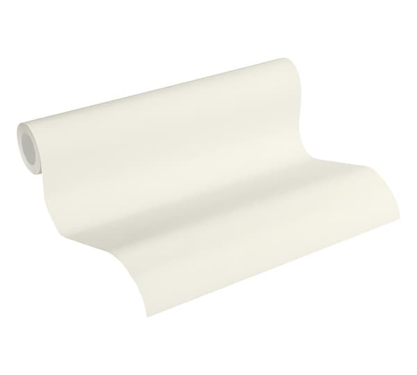 Non woven-tapet uni kulör Profhome 372681-GU lätt texturerad matt färg vit 5,33 m2