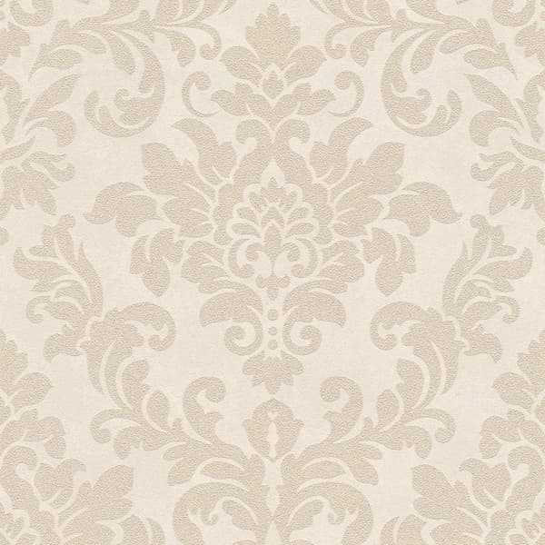 Ikke-vævet tapet glitter Profhome 372703-gu lidt tekstureret glitrende mønster mat baggrund färg beige creme guld 5,33 m2
