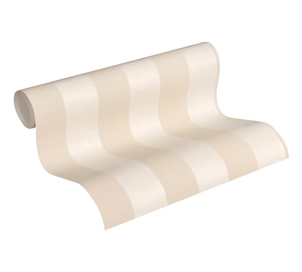 Ikke-vævet tapet glitter Profhome 372713-gu lidt tekstureret glitrende mønster mat baggrund färg beige guld creme 5,33 m2
