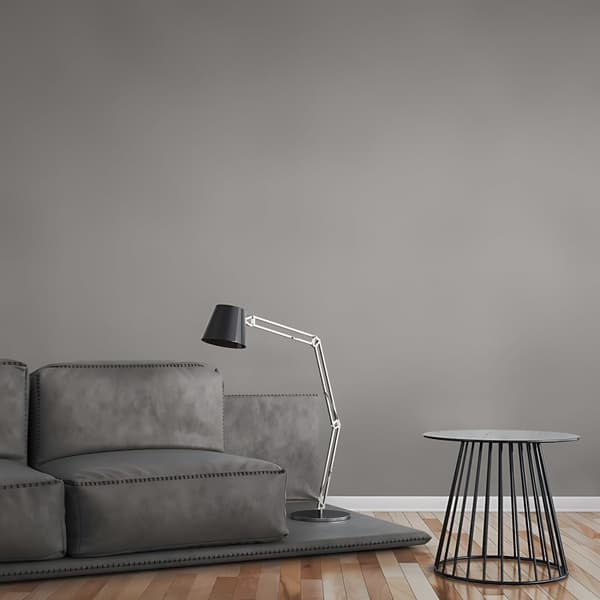 Non woven-tapet uni kulör Profhome 372721-GU lätt texturerad glittrande färg grå 5,33 m2