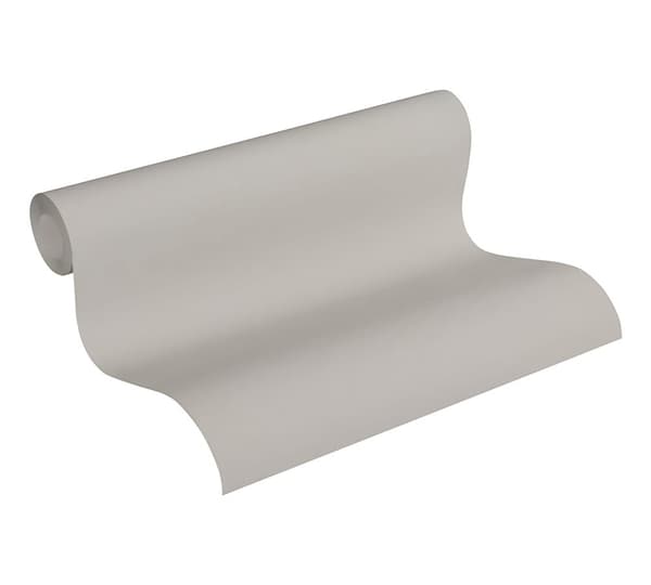 Non woven-tapet uni kulör Profhome 372721-GU lätt texturerad glittrande färg grå 5,33 m2