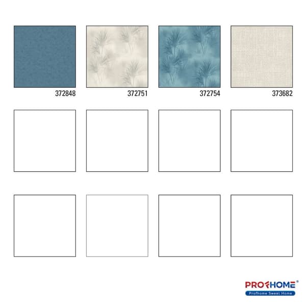 Non woven-tapet uni kulör Profhome 372848-GU slät matt färg blå 5,33 m2
