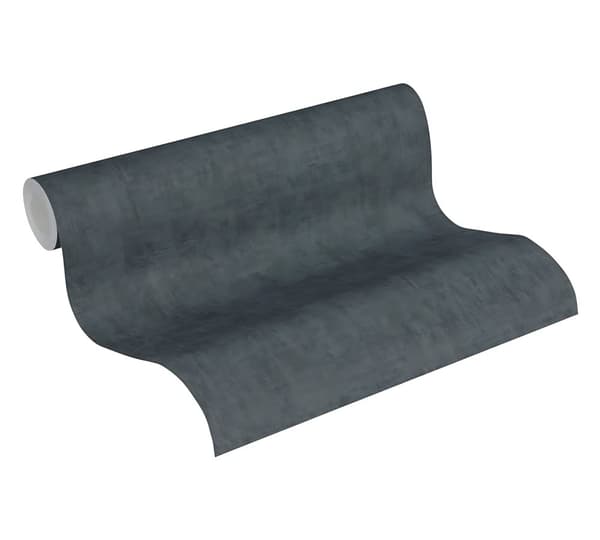 Non woven-tapet uni kulör Profhome 373346-GU lätt texturerad matt färg grå 5,33 m2