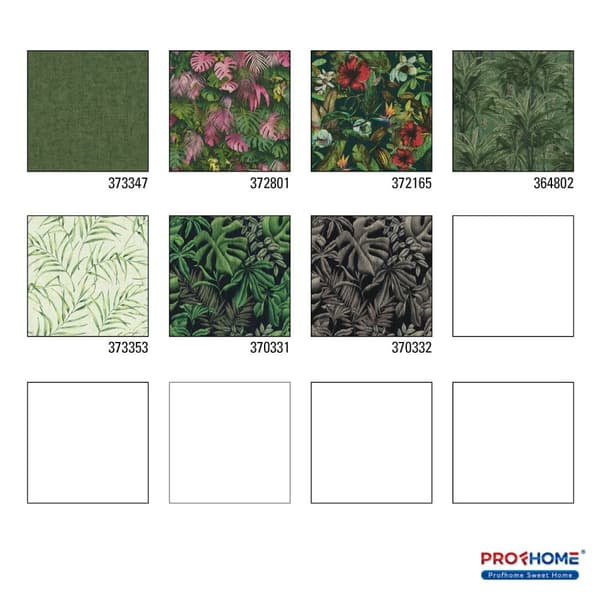 Non woven-tapet uni kulör Profhome 373347-GU lätt texturerad matt färg grön 5,33 m2