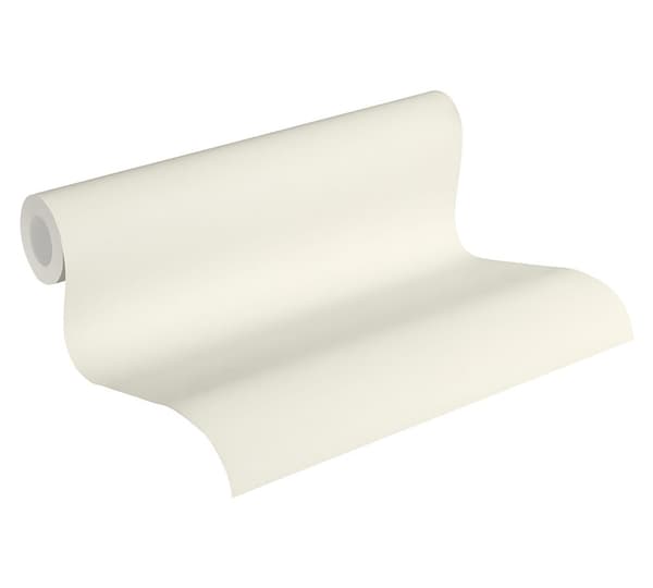 Non woven-tapet randigt mönster Profhome 373651-GU lätt texturerad matt färg grädde 5,33 m2