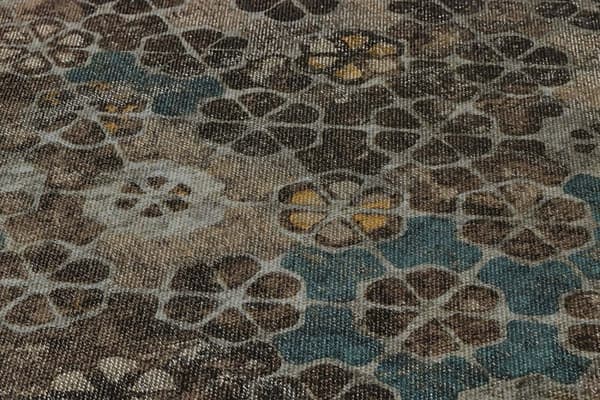 Non woven-tapet kakel mönster Profhome 373911-GU lätt texturerad matt mönster blank bakgrund färg brun grön 5,33 m2