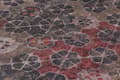 Miniatyrbild 3 av 5: Non woven-tapet kakel mönster Profhome 373913-GU lätt texturerad matt mönster blank bakgrund färg brun röd röd 5,33 m2
