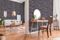 Miniatyrbild 4 av 5: Non woven-tapet kakel mönster Profhome 373914-GU lätt texturerad matt mönster blank bakgrund färg violett brun 5,33 m2