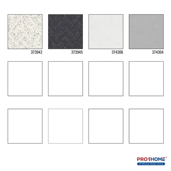 Non woven-tapet sten utseende Profhome 373942-GU lätt texturerad glansigt mönster matt bakgrund färg vit svart silver 5,33 m2