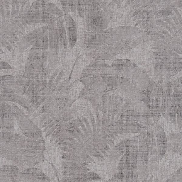 Non woven-tapet blomster Profhome 373961-GU lätt texturerad matt färg brun grå beige 5,33 m2