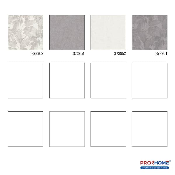 Non woven-tapet blomster Profhome 373962-GU lätt texturerad matt färg grå grädde beige 5,33 m2