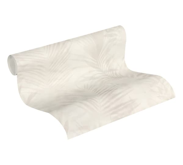 Non woven-tapet palmer Profhome 374113-GU lätt texturerad matt färg beige grädde grå 5,33 m2