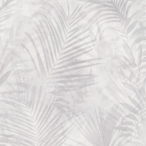 Non woven-tapet palmer Profhome 374115-GU lätt texturerad matt färg grå vit grädde 5,33 m2
