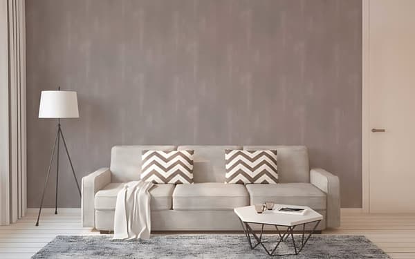 Non woven-tapet uni kulör Profhome 374121-GU lätt texturerad matt färg grå 5,33 m2