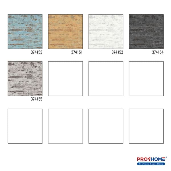 Non woven-tapet uni kulör Profhome 374153-GU lätt texturerad matt färg blå brun orange 5,33 m2