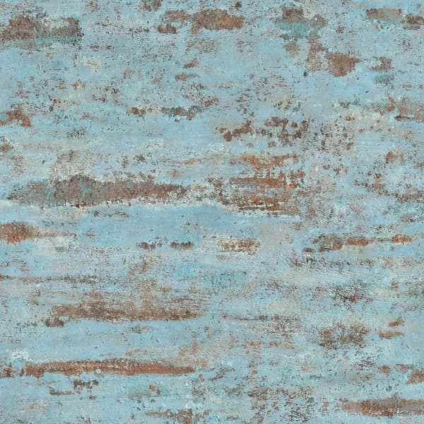 Non woven-tapet uni kulör Profhome 374153-GU lätt texturerad matt färg blå brun orange 5,33 m2