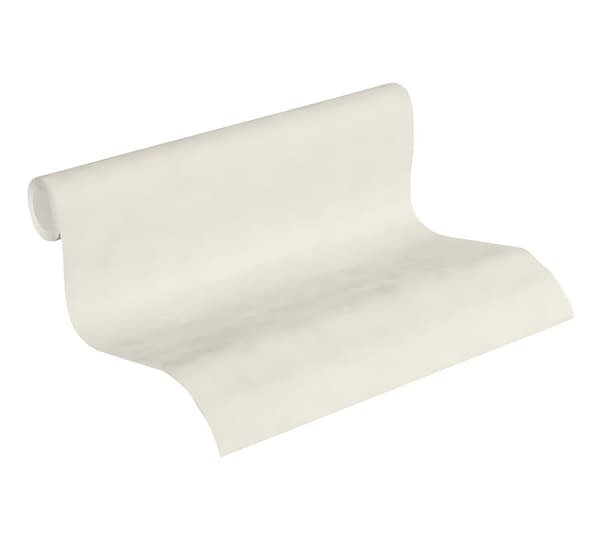 Non woven-tapet uni kulör Profhome 374162-GU lätt texturerad matt färg vit 5,33 m2