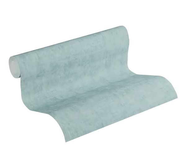 Non woven-tapet uni kulör Profhome 374233-GU lätt texturerad matt färg blå 5,33 m2