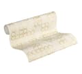 Miniatyrbild 2 av 6: Non woven-tapet begagnad utseende Profhome 374242-GU lätt texturerad glansigt mönster matt bakgrund färg grädde guld grå 5,33 m2