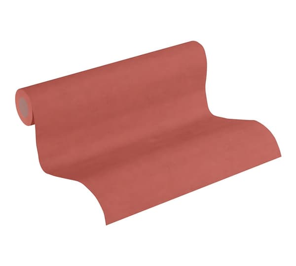 Non woven-tapet uni kulör Profhome 374309-GU lätt texturerad matt färg röd 5,33 m2
