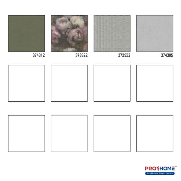 Non woven-tapet uni kulör Profhome 374312-GU lätt texturerad matt färg grön 5,33 m2