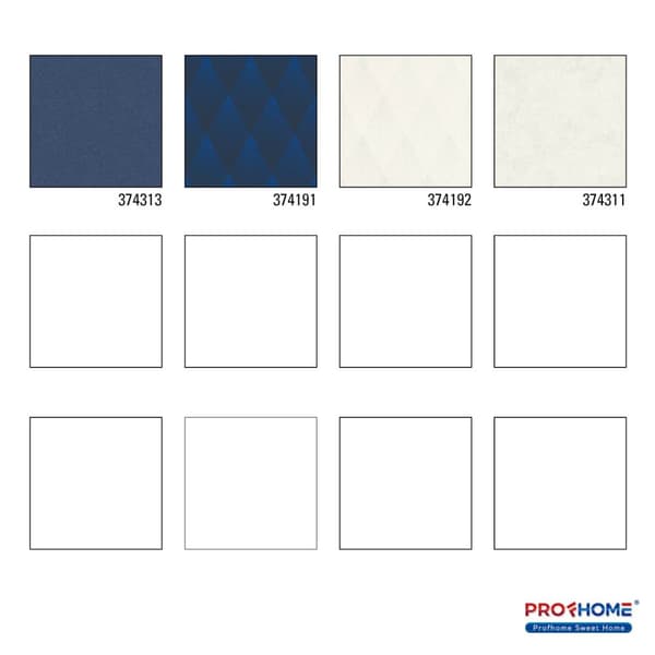 Non woven-tapet uni kulör Profhome 374313-GU lätt texturerad matt färg blå 5,33 m2