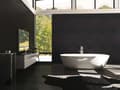 Miniatyrbild 4 av 8: Non woven-tapet geometrisk Profhome 375226-GU lätt texturerad glansigt mönster matt bakgrund färg svart brons brons 5,33 m2
