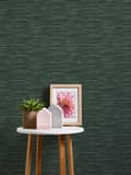 Miniatyrbild 6 av 7: Non woven-tapet randigt mönster Profhome 375254-GU lätt texturerad matt färg grön 5,33 m2