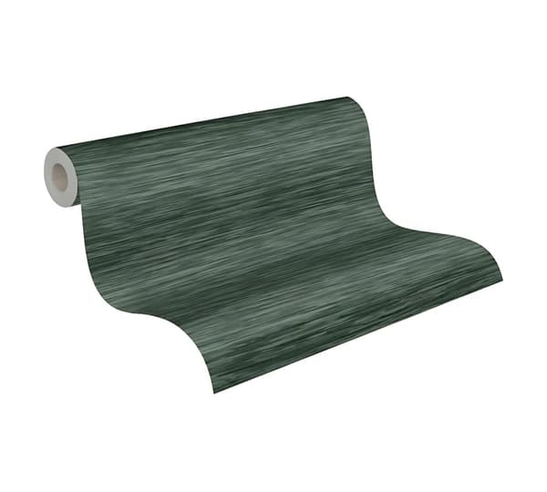 Non woven-tapet randigt mönster Profhome 375254-GU lätt texturerad matt färg grön 5,33 m2