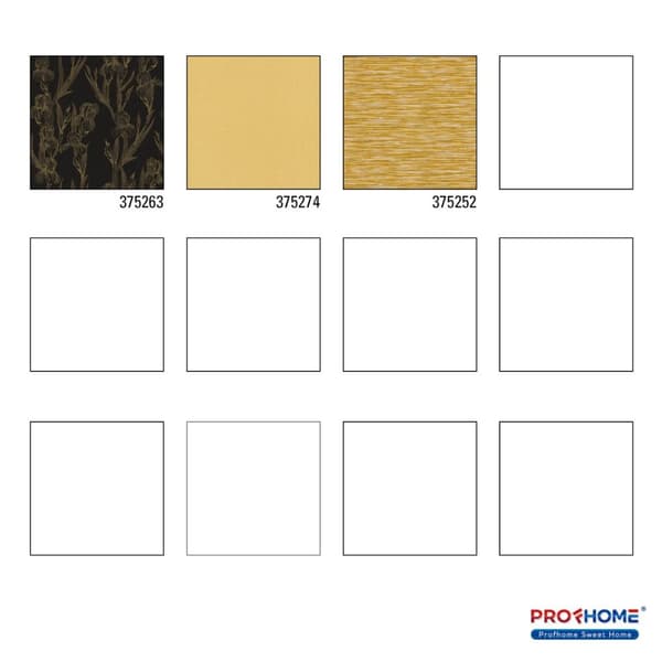 Non woven-tapet design Profhome 375263-GU slät matt färg svart gul 5,33 m2