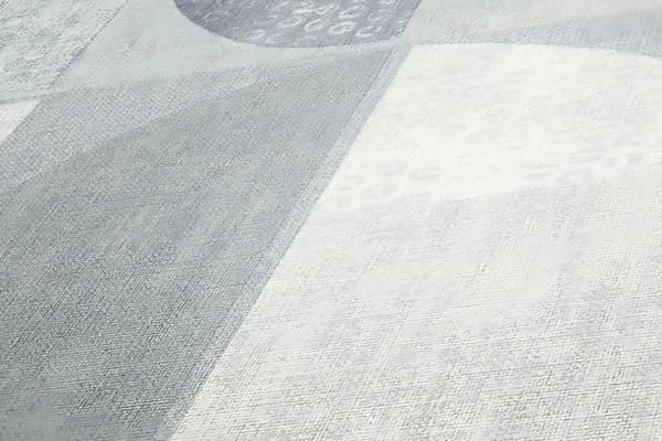 Non woven-tapet geometrisk Profhome 375315-GU lätt texturerad matt färg grå 5,33 m2