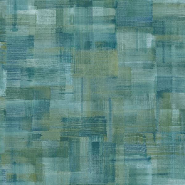 Ikke-vævet tapet aquarelle stil Profhome 375321-gu glat mat färg blå  grøn gul 5,33 m2
