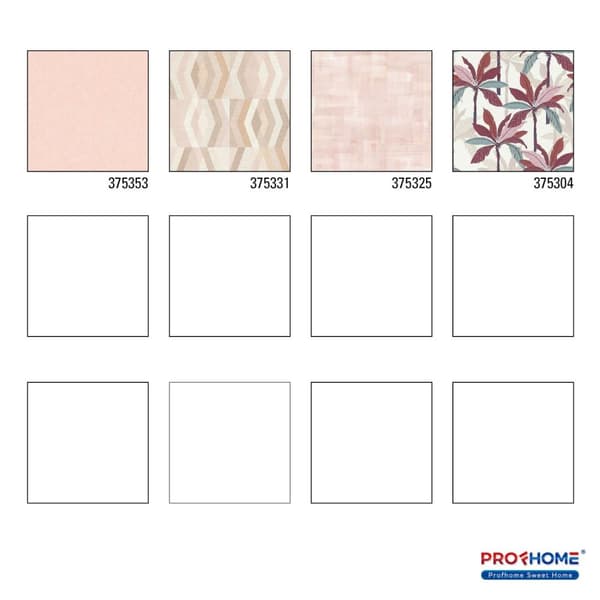 Non woven-tapet uni kulör Profhome 375353-GU lätt texturerad matt färg rosa 5,33 m2
