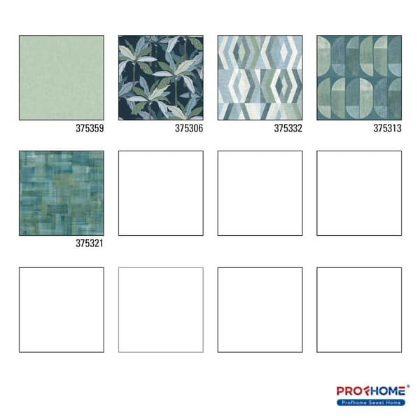 Non woven-tapet uni kulör Profhome 375359-GU lätt texturerad matt färg grön 5,33 m2