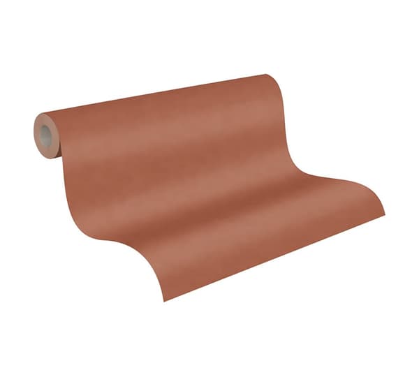 Non woven-tapet uni kulör Profhome 375367-GU lätt texturerad matt färg orange 5,33 m2